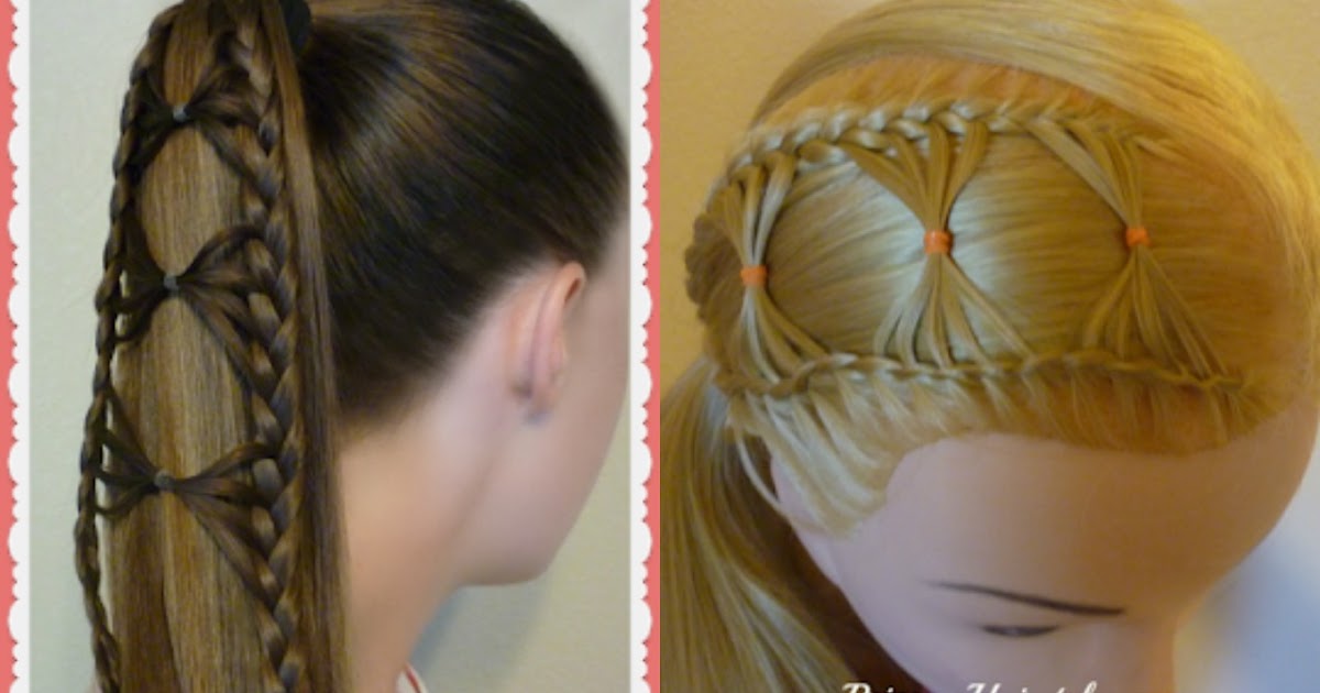 2 Adorable Hairstyles Using The Bow Tie Braid | Hairstyles For Girls