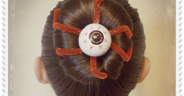 Eyeball Bun Hairstyle For Halloween Or Crazy Hair Day! | Hairstyles For Girls