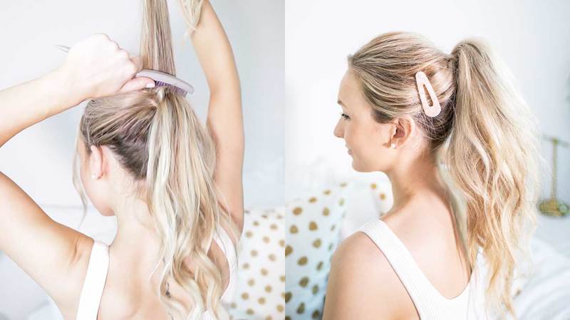 How to get a high ponytail with volume