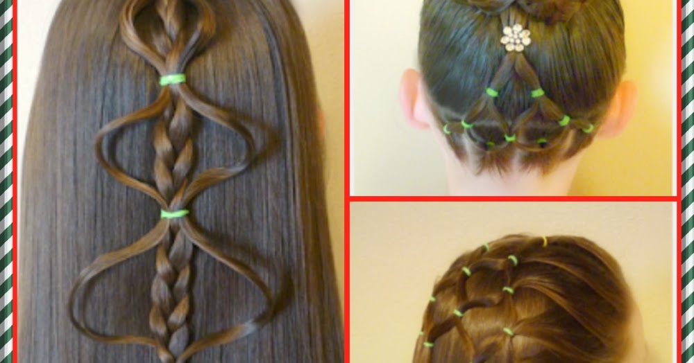 3 Christmas Tree Hairstyles In 3 Minutes! | Hairstyles For Girls