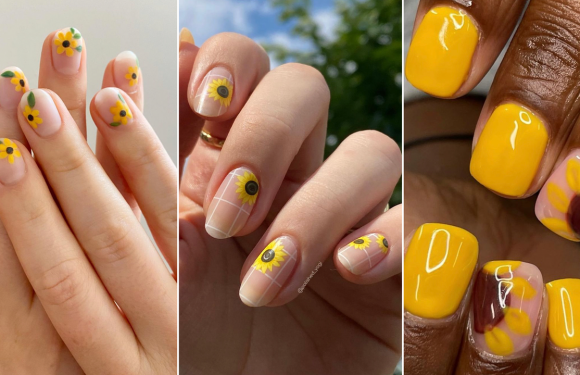 Yellow Sunflower Nails Are Sprouting Up Everywhere This Spring — See Photos