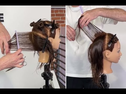 How to: Medium Length Layered Bob Haircut step by step | Textured Bob Cuts