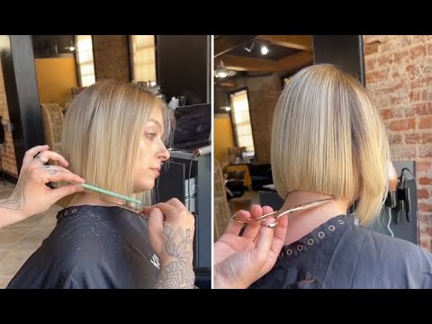 How to cut a Perfect Short bob Haircut Step by step Tutorial
