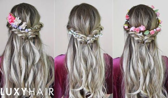 Easy & Quick Hairstyle With Flowers (Perfect For Spring & Summer)