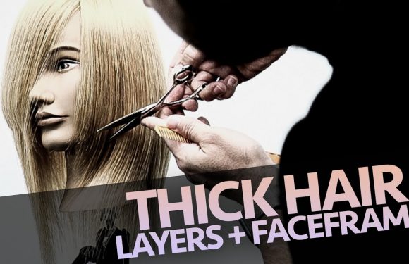 Best way to layer and face frame thick hair