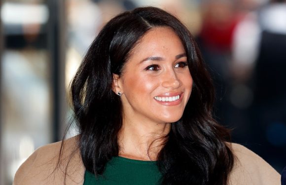 Meghan Markle’s Sleek and Shiny Chignon Is a Minimalistic Masterpiece — See Photo