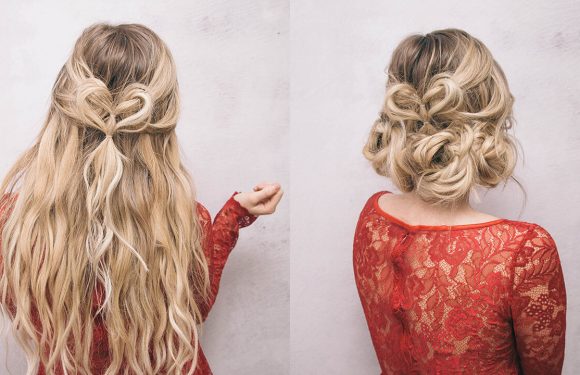 Valentines Day: Updo Hairstyle for Long Hair